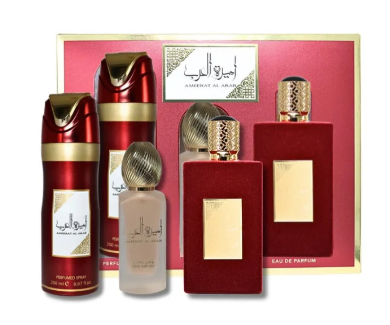 Coffret Ameerat Al Arab Femme – Eau de Parfum 100 ml + Déodorant 200 ml + Brume Parfumée 50 ml