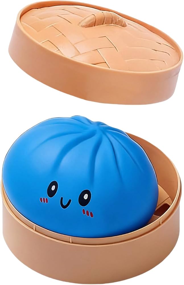 🥟 Squishy Dumpling – Boule Anti-Stress Couleur Mystère 🌈✨