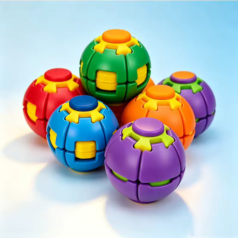 Balle Anti Stress Rotative Jouet Sensoriel Fidget Ball Puzzle Portable