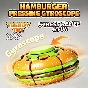 Fidget Burger Anti Stress Jouet Sensoriel Rotatif Puzzle Portable