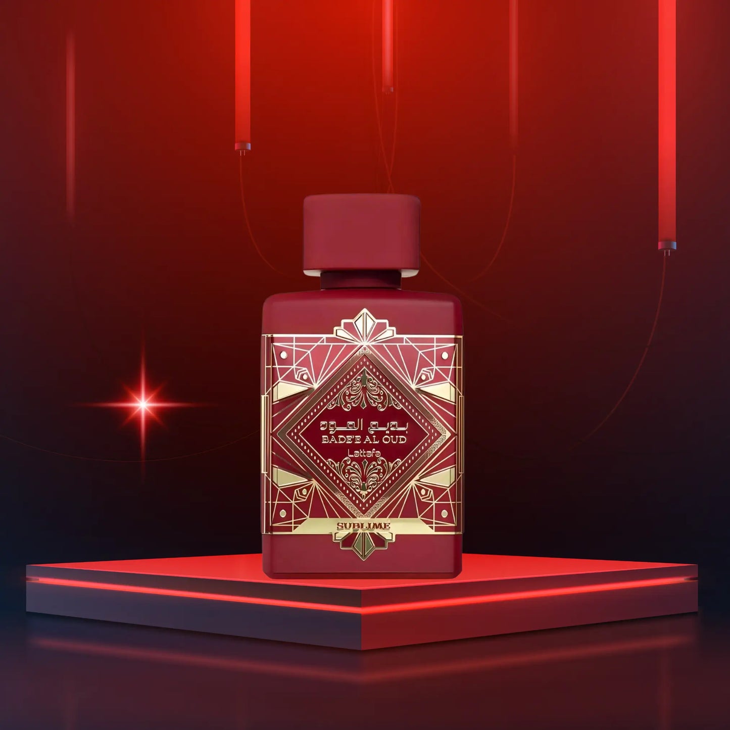 Badee Al Oud Rouge - Une Fragrance Audacieuse aux Notes de Bois Chaleureuses