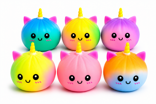 Squishy Licorne Jouet Anti Stress Sensoriel Souple et Moelleux Couleur Aleatoire
